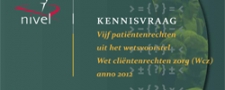 NIVEL: kennisvraag over patientenrechten