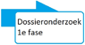 Dossieronderzoek 1e fase