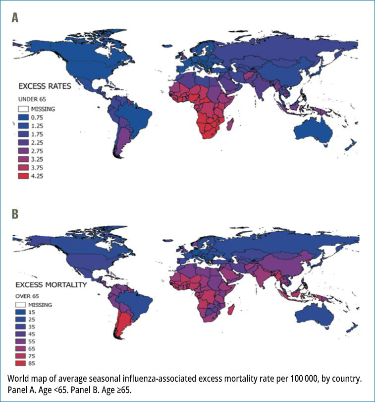 Excess influenza mortality