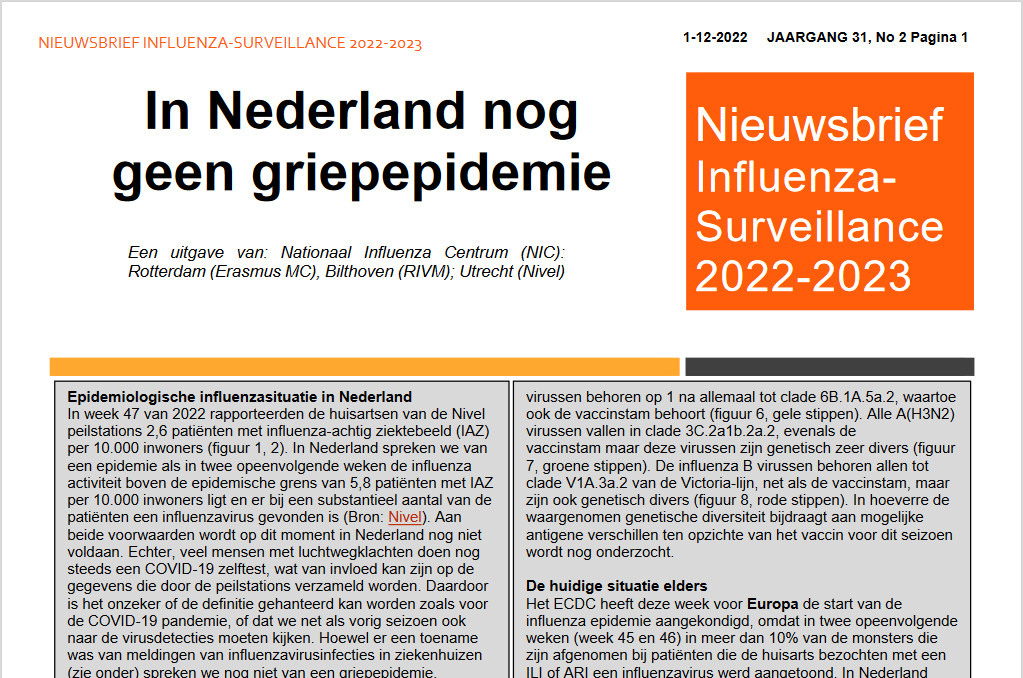 Influenza-nieuwsbrief