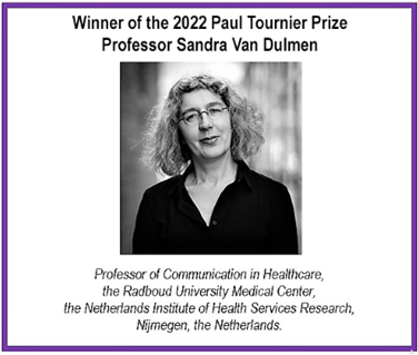 Paul Tournier prijs 2022 voor prof. dr. Sandra van Dulmen