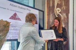 Albert Bakker Prijs voor innovatief farmaceutisch praktijkonderzoek naar Nivel-onderzoeker Laura Schackmann
